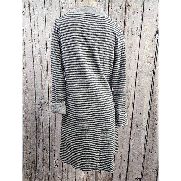 SOFT SURROUNDINGS Women's Medium Striped Chill Time Casual Sweatshirt Dress - Picture 5 of 9